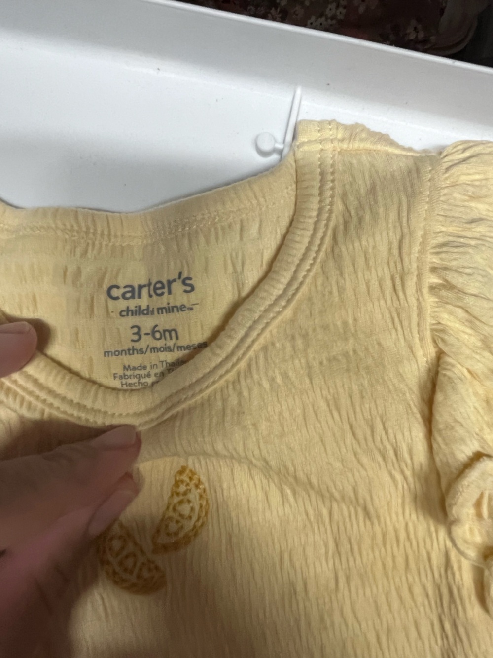 Carter's Soft Yellow Ruffled Two-Piece Baby Set - Picture 2 of 2